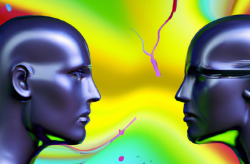 Dall·e 2023 03 10 14.19.13 Show The Reciprocal Relationship Between Body And Mind In A Colorful 3D Rendered Image